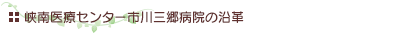 峡南医療センター市川三郷病院の沿革